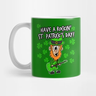 Have A Rockin' St. Patrick's Day Leprechaun Guitar Mug